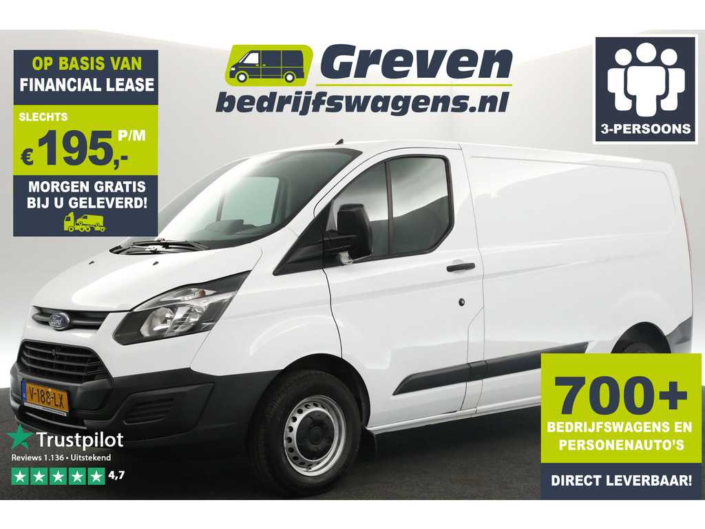 Ford Transit Custom 270 2.0 TDCI L1H1 Airco 3 Persoons Bluetooth Schuifdeur Trekhaak