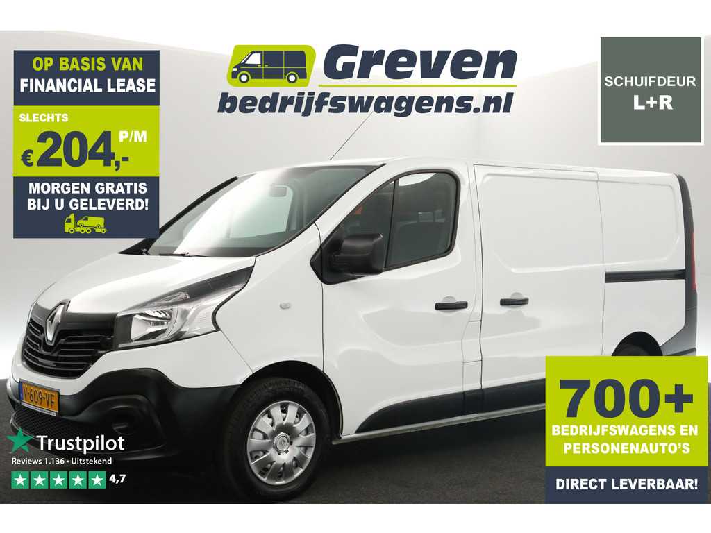 Renault Trafic 1.6 dCi T29 L1H1 Airco Cruise PDC Schuifdeur L+R 3 Persoons Elektrpakket