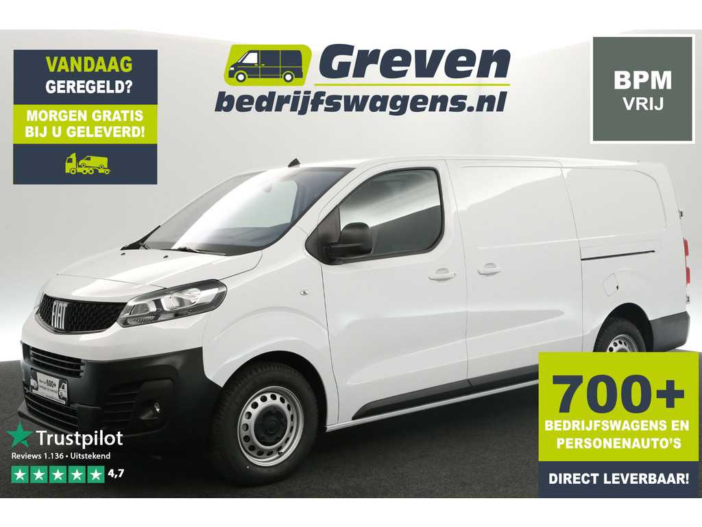 Peugeot Expert 2.0 MultiJet L3H1 Fiat Scudo | 145PK | BPM Vrij | Automaat Airco Camera Carplay 2xSchuifdeur Cruise Navi PDC 3 Persoons Trekhaak