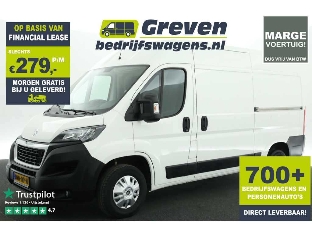 Peugeot Boxer 330 2.0 L2H2 Marge Airco Camera Cruise Navi 2xSchuifdeur PDC 3 Persoons LED Elektrpakket