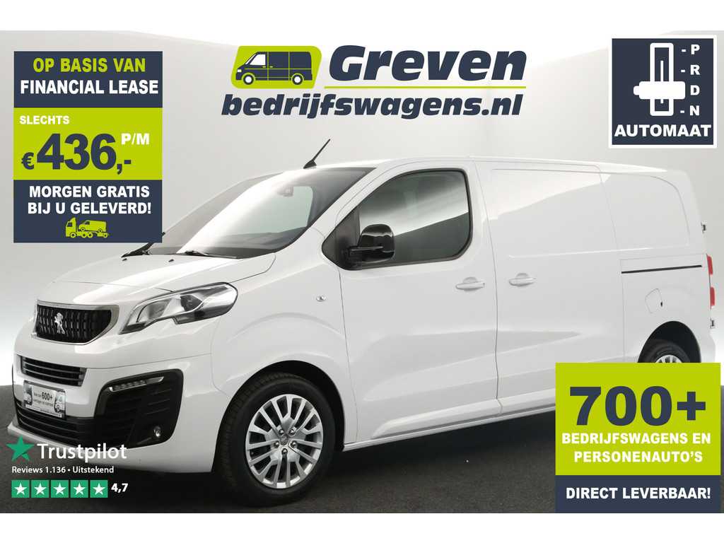 Peugeot Expert 2.0 BlueHDI L2H1 145PK Automaat 2xSchuifdeur Airco 360Camera Cruise Carplay Navi PDC 3 Persoons