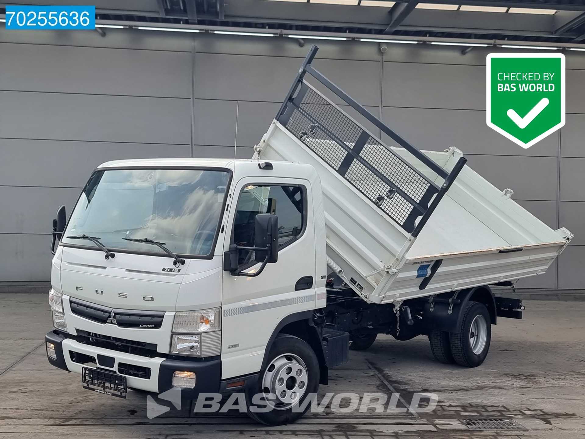 FUSO Canter 7C18 3.0L Meiller 3 zijdige Kipper 7Tonner Airco Tipper Benne Kieper 4m3 Airco Trekhaak