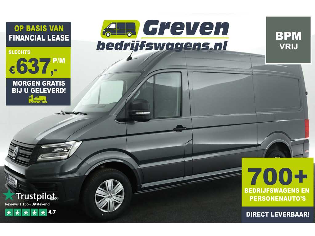 Volkswagen Crafter 30 2.0 TDI L3H3 140PK | BPM VRIJ | 3000KG Trekgew. Airco Cruise Carplay PDC LED Navi 3 Persoons