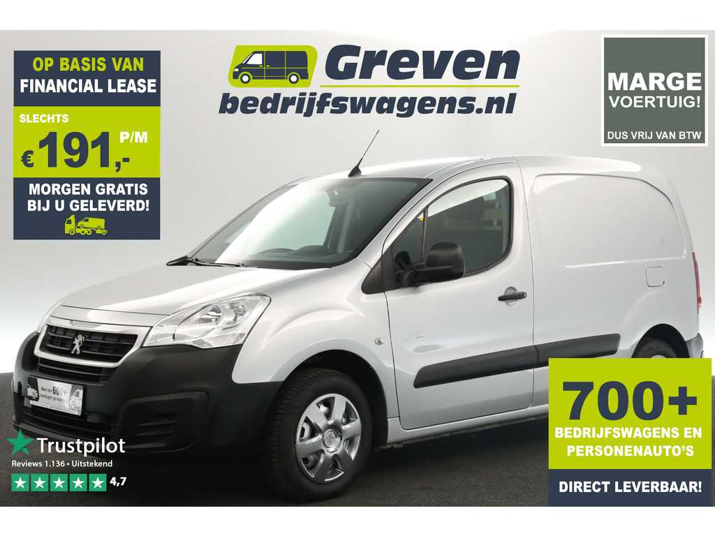 Peugeot Partner 120 1.6 BlueHDi L1H1 Marge l Airco Cruise Navigatie PDC Elektrpakket Schuifdeur