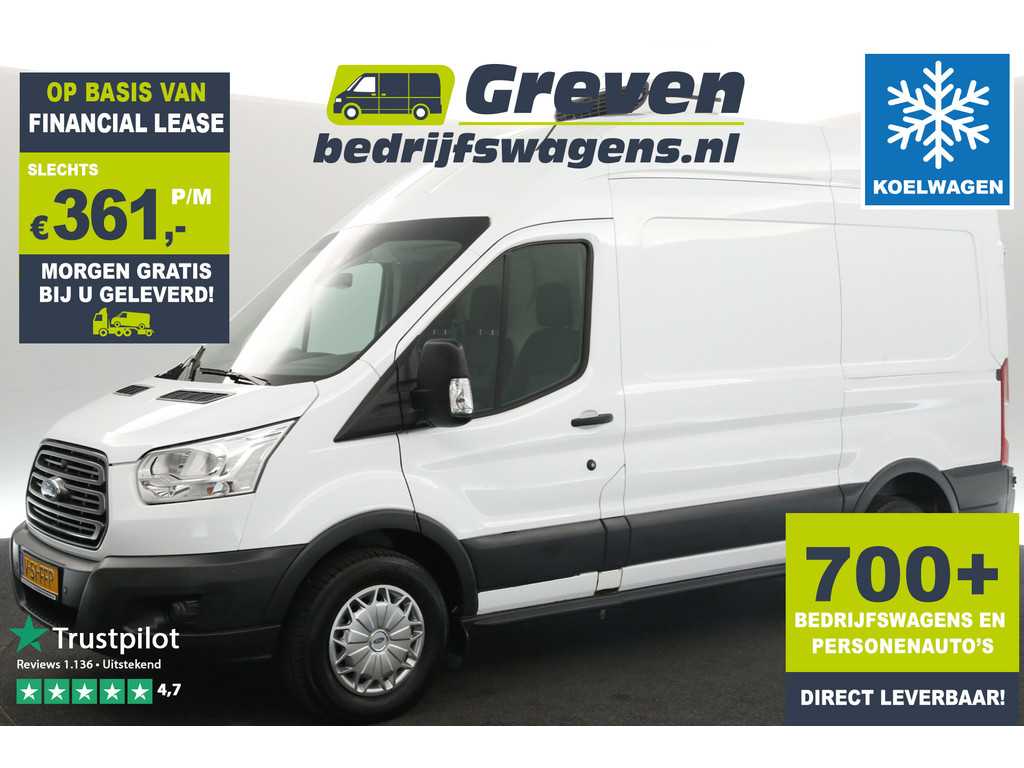 Ford Transit 350 2.2 TDCI L2H2 155PK 2800KG Trekgew. Koelwagen Airco Cruise PDC Koelauto 3 Persoons Elektrpakket