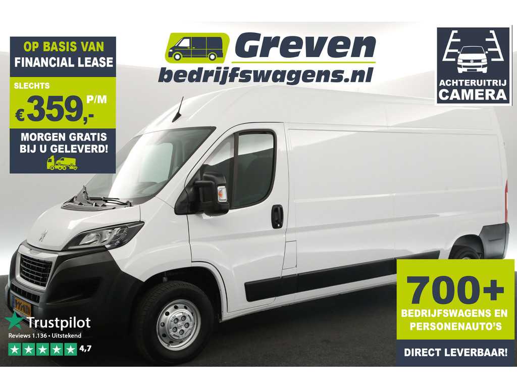 Peugeot Boxer 335 2.2 BlueHDi L3H2 142PK Airco Cruise Camera Navigatie PDC 3 Persoons Elektrpakket