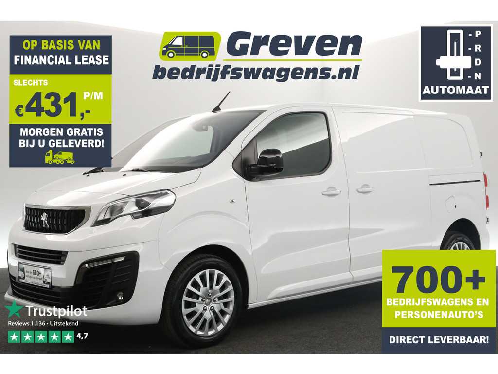 Peugeot Expert 2.0 BlueHDI L2H1 144PK Automaat 2xSchuifdeur 360Camera Airco Carplay LED Cruise PDC 3 Pers Elektrpakket