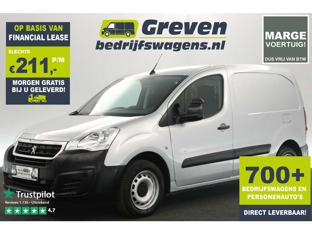 Peugeot Partner 120 1.6 BlueHDi L1H1 Marge Airco Cruise Carplay Navi PDC Elektrpakket Schuifdeur