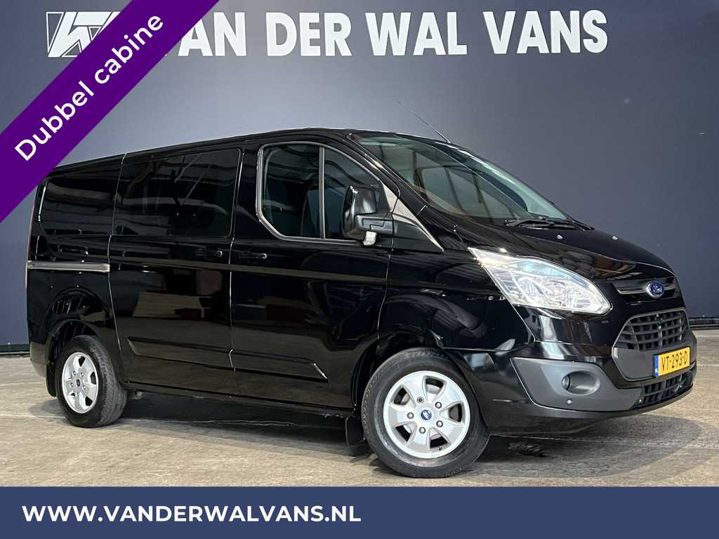 Ford Transit Custom 2.2 TDCI 126pk L1H1 Dubbele Cabine Airco | 2500kg Trekhaak | Navigatie | 5-zits Parkeersensoren, Cruisecontrol