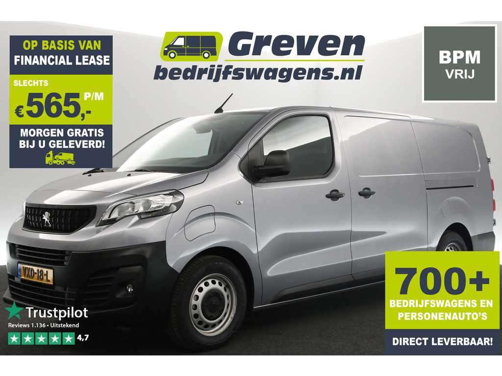 Peugeot e-Expert EV L3H1 75 kWh Elektrisch | BPM Vrij | Snelladen Automaat Airco Camera Carplay 2xSchuifdeur Navi PDC 3 Persoons