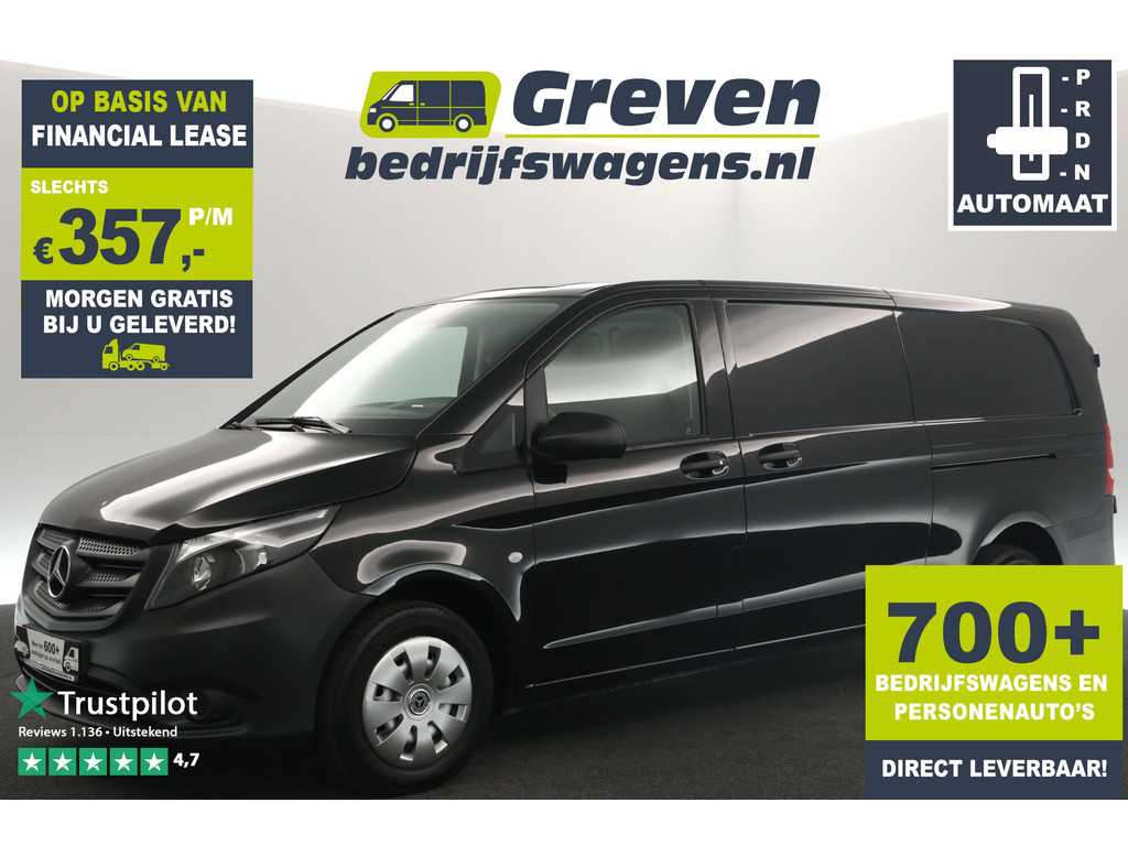 Mercedes-Benz Vito 114 CDI Extra lang 136PK Automaat Airco Cruise Camera Navi 2xSchuifdeur 3 Persoons Elektrpakket Trekhaak