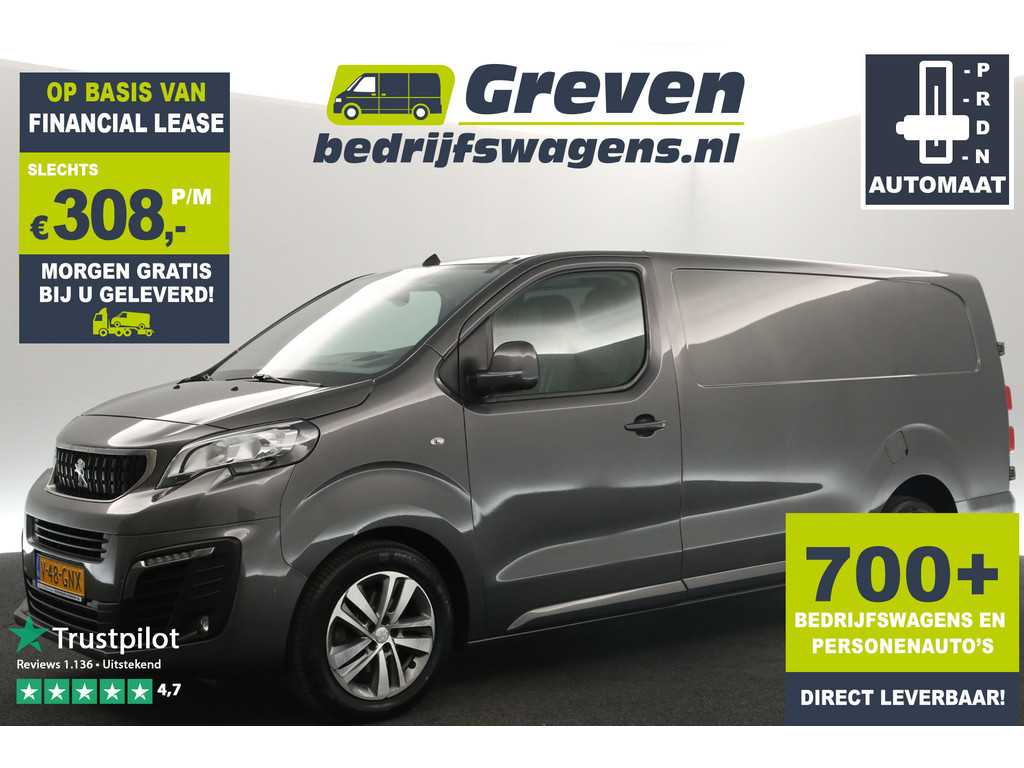 Peugeot Expert 2.0 BlueHDI L3H1 177PK Automaat Airco Cruise Camera Carplay 3 Persoons PDC LED Elektrpakket 17"LMV Trekhaak