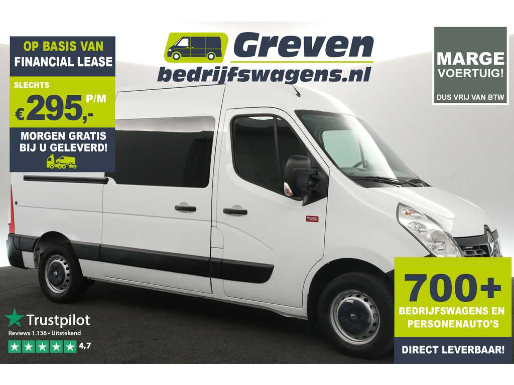 Renault Master T35 2.3 dCi L2H2 146PK Marge Dubbele Cabine Airco Cruise 5 Persoons Parkeersensoren Trekhaak