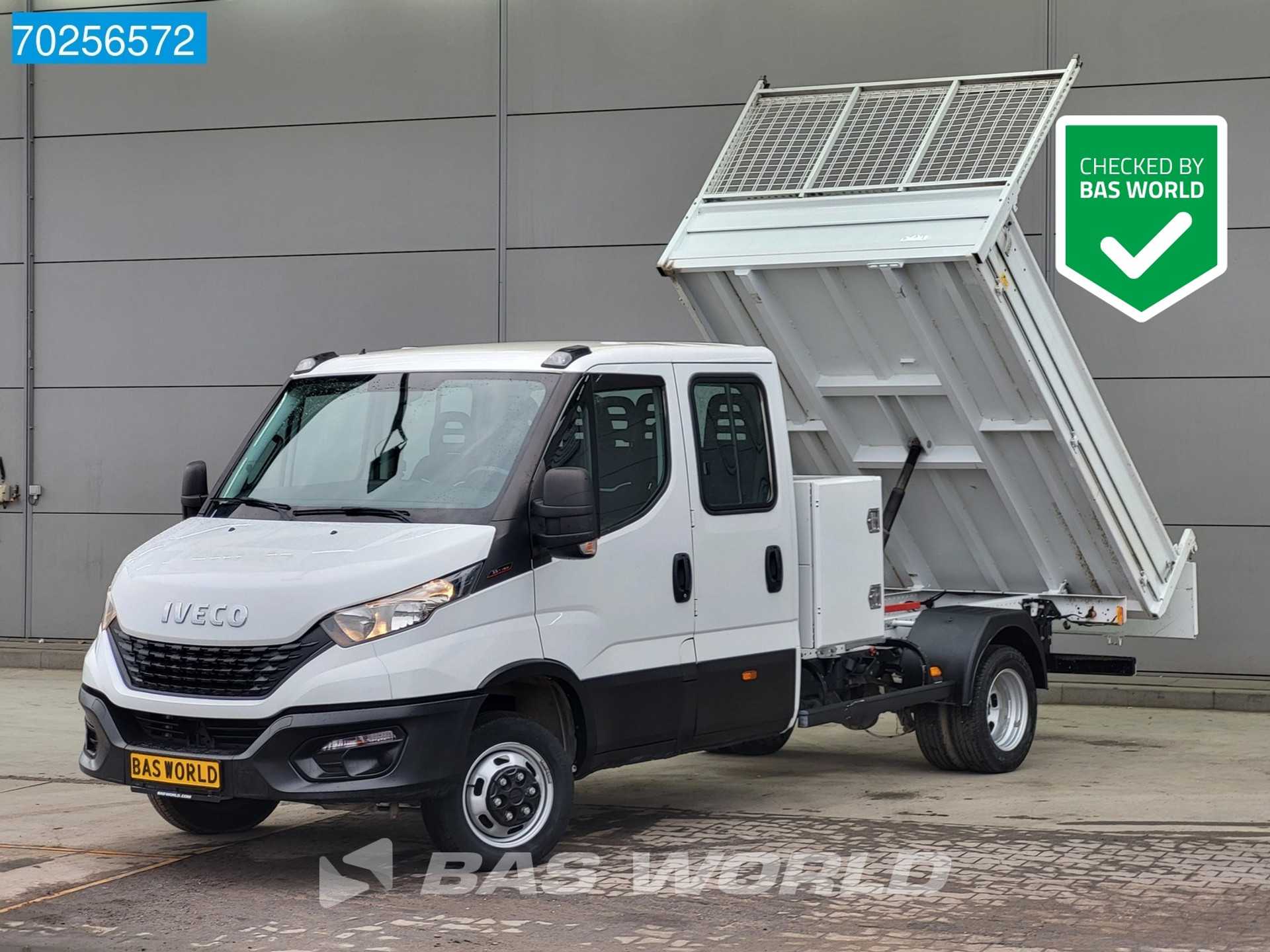 Iveco Daily 35C16 3.0L Kipper Dubbel Cabine 3500kg trekhaak Airco Cruise Navi Tipper Benne Kipper Airco Dubbel cabine Trekhaak Cruise contro