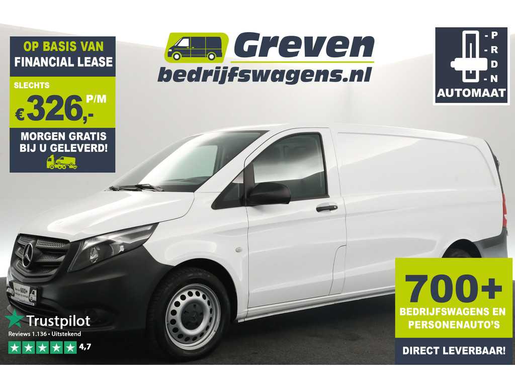 Mercedes-Benz Vito 114 CDI Lang 136PK Automaat Airco Cruise 3 Persoons Elektrpakket Schuifdeur Trekhaak