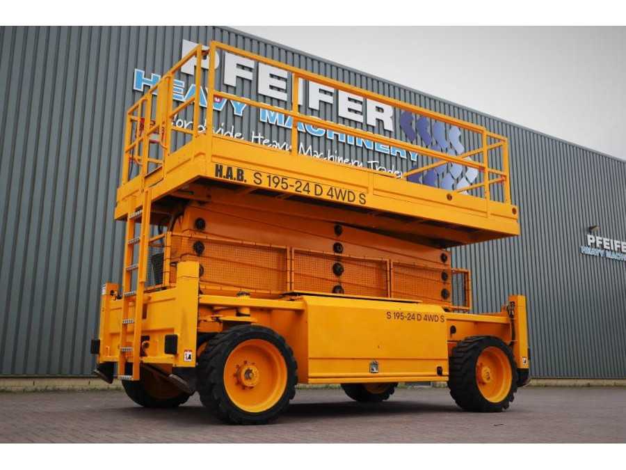 HAB S195-24 D4WDS Diesel, 4x4 Drive, 19.5m Working Hei