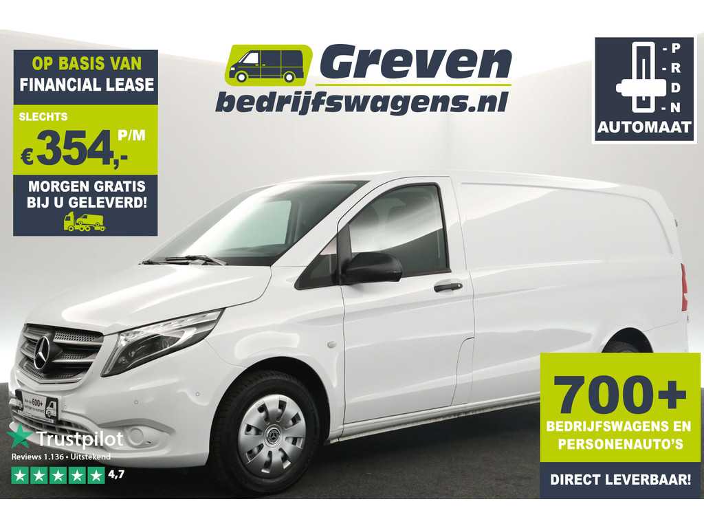 Mercedes-Benz Vito 114 CDI Lang 136PK Automaat Airco Cruise Camera Navi 3 Persoons PDC Elektrpakket Trekhaak