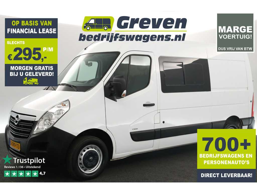 Opel Movano 2.3 CDTI L2H2 Marge| Airco Cruise Camera Navi PDC Elektrpakket Schuifdeur Trekhaak