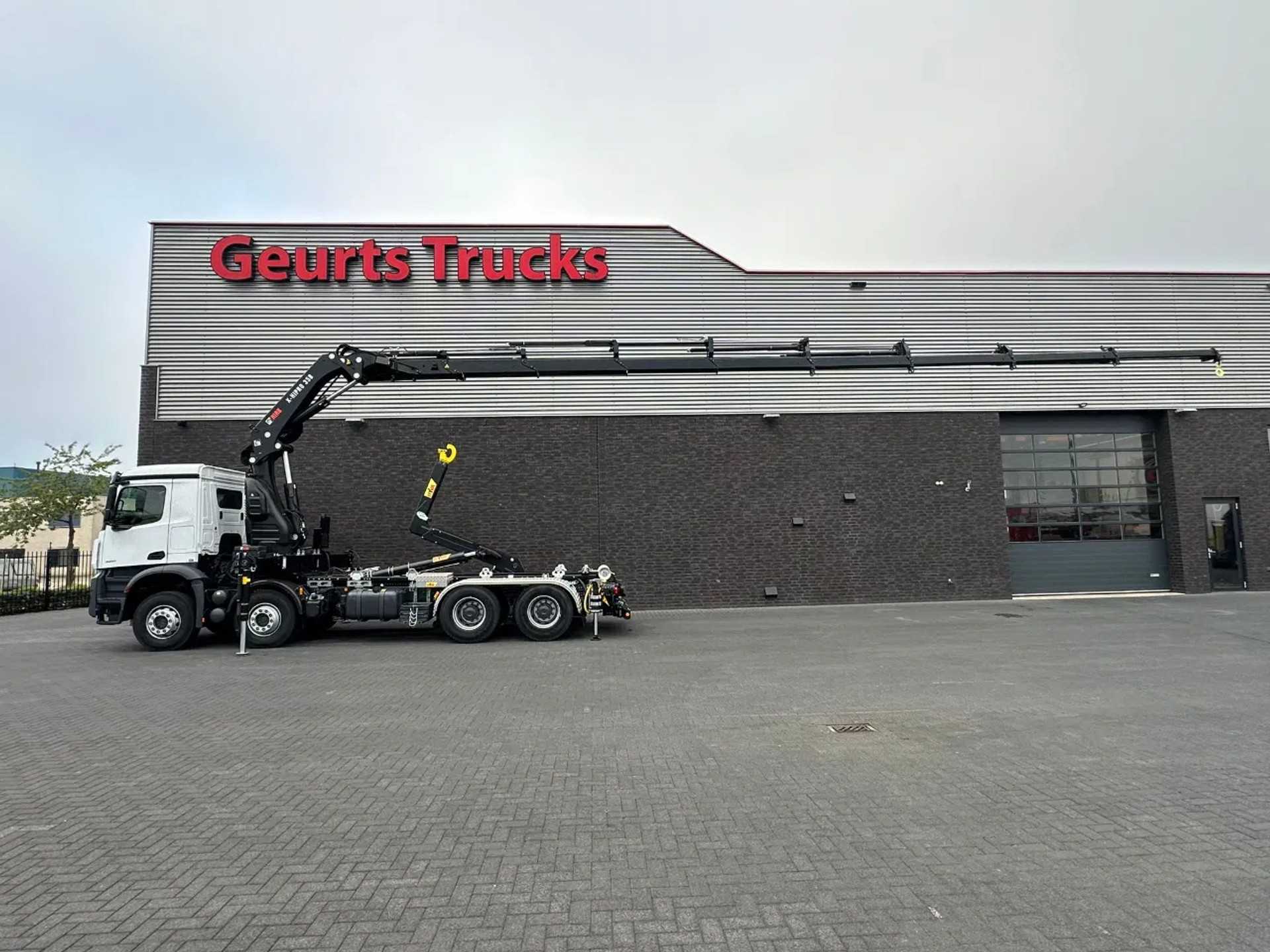 Mercedes-Benz  Arocs 3251 8X4 MET HYVA 26-53-S HAAKARMSYSTEEM + HIAB X-HIPRO 358 E-8 KRAAN/CRANE/KRAN/GRUA