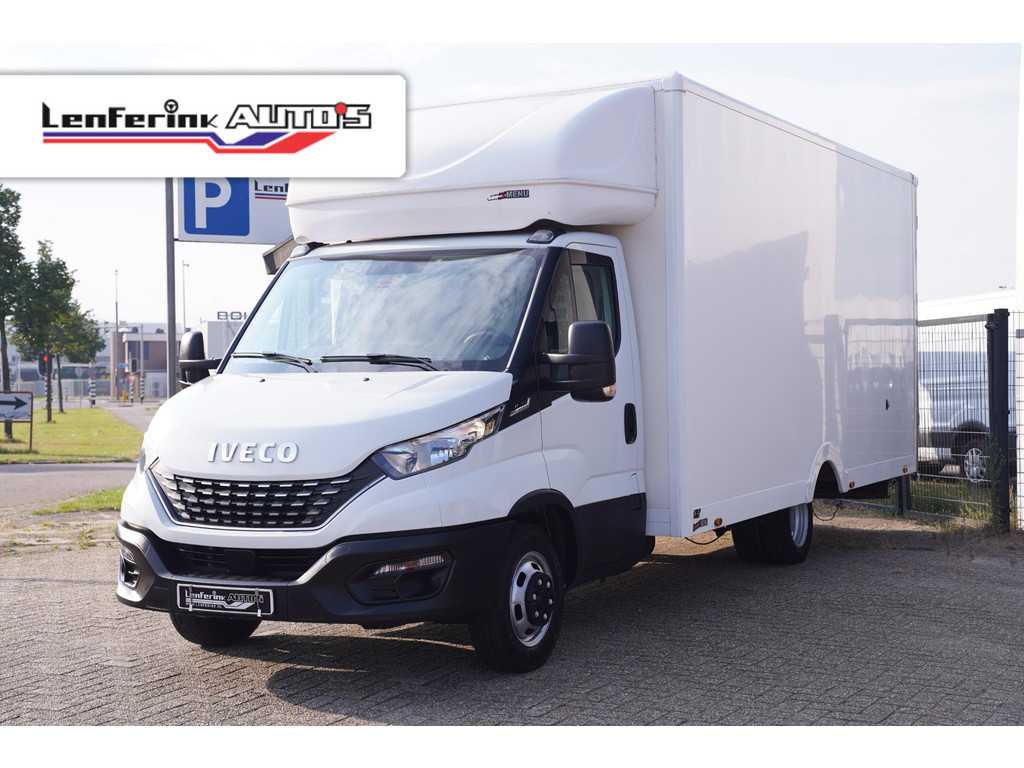 Iveco Daily 35C14 140 pk Automaat Bakwagen 30M3 Airco, Camera Luchtvering, Dakspoiler, Dubbel Lucht LxBxH 530x227x240 cm, 3-Zits