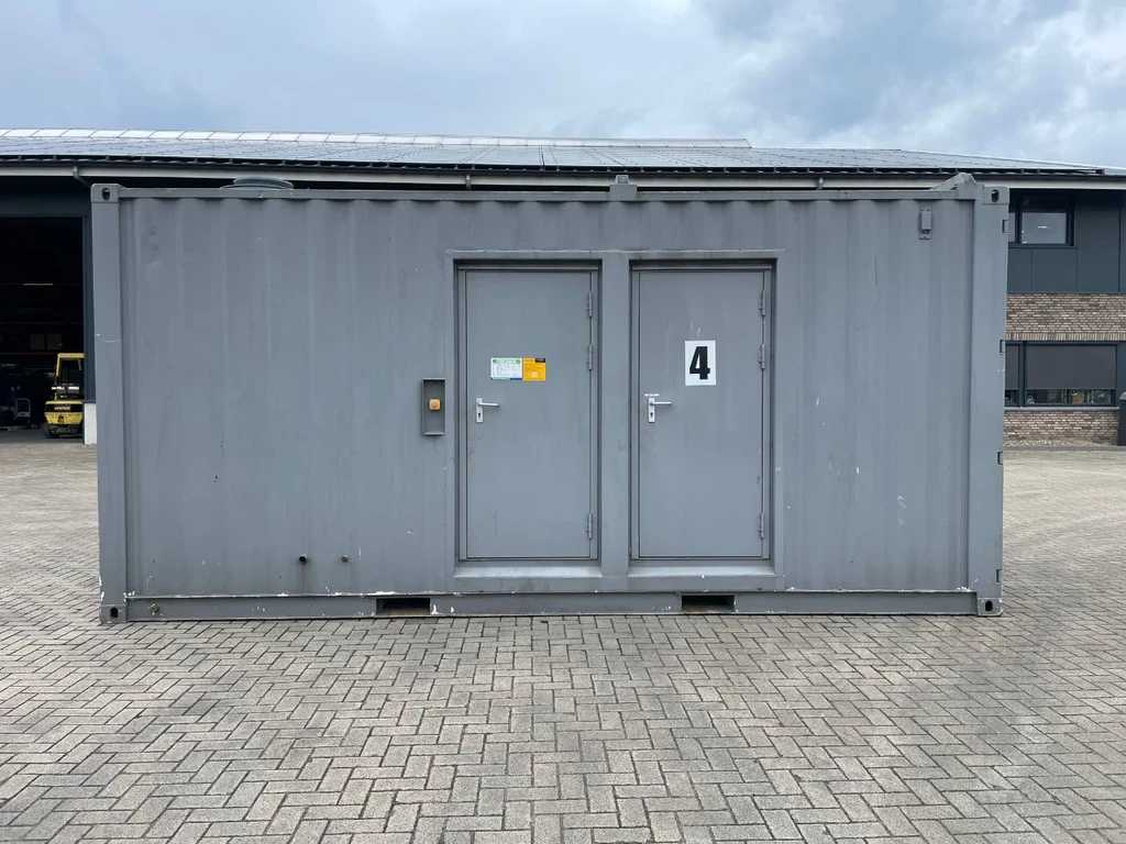 Mitsubishi S12H-PTA Leroy Somer 1100 kVA Silent generatorset in 20 ft container as New 151 hours !H