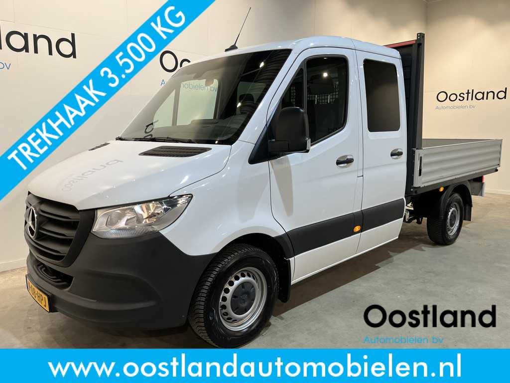 Mercedes-Benz Sprinter 315 CDI L2 RWD DC Dubbel Cabine Open Laadbak / Euro 6 / Trekhaak 3500 KG / Airco / 10.900 KM !! / BPM VRIJ !!