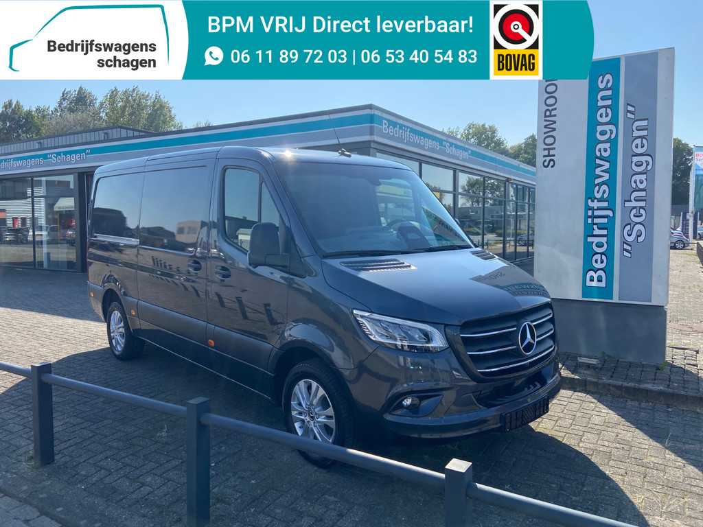 Mercedes-Benz Sprinter 319 CDI L2H1 Facelift | DIStronic | 3500KG Trekhaak | 360° Camera | LED | Gev. Stoel