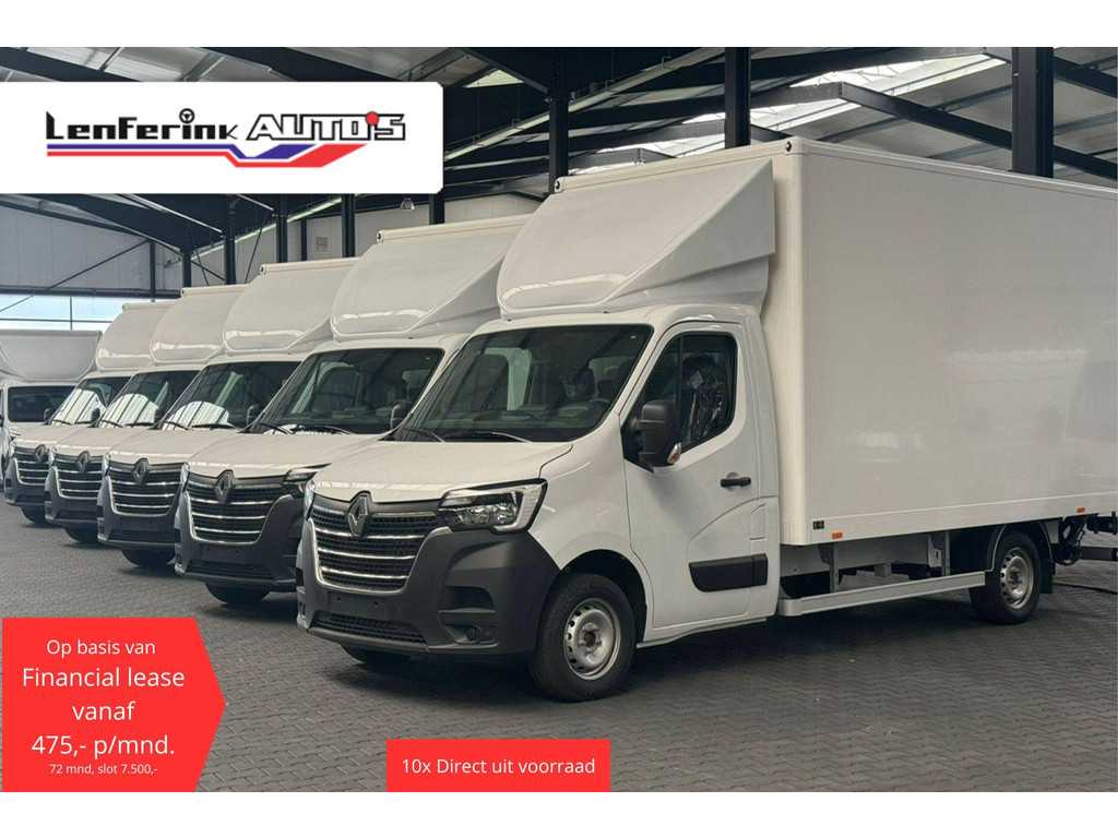 Renault Master 2.3 DCi 165 pk Bakwagen met Laadklep en Zijdeur R Airco, Cruise Control, LxBxH 420x210x232 cm, Nieuw
