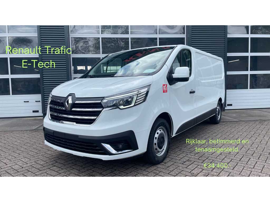 Renault Trafic L2H1 E-Tech, Z.E, Zero Emissie Red Edition, Rijklaar inclusief betimmering ! WLTP 294, 920kg Trekgewicht, 1185kg laadvermogen 2 Identieke op voorraad