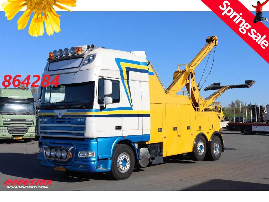 DAF XF 105.460 Manual Miller Vulcan V70 Wrecker 2X Winde 6X2 Euro 5