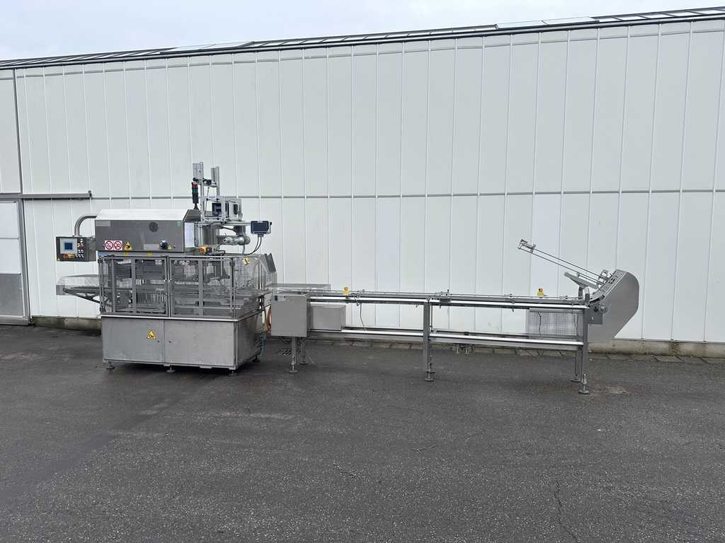 G. Mondini E 350 VG top seal verpakkingsmachine met ontnester