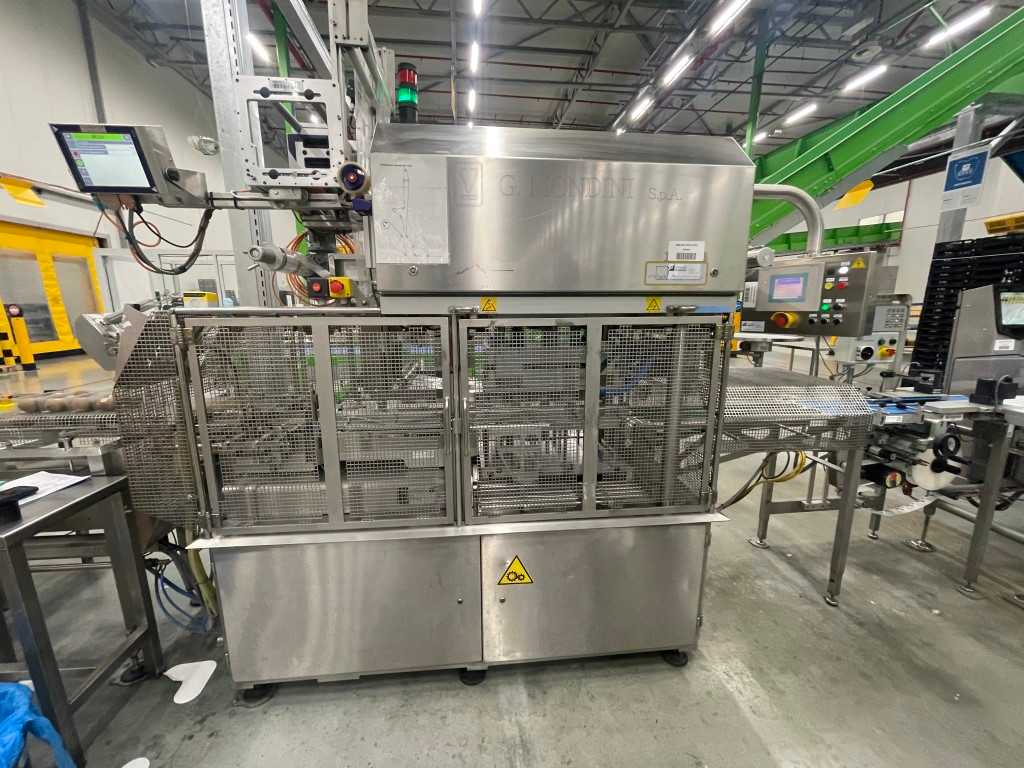 G. Mondini E 350 VG top seal verpakkingsmachine met ontnester