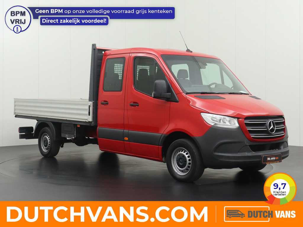 Mercedes-Benz Sprinter 316CDI Dubbele Cabine Open Laadbak | 7-Persoons | Standverwarming | 3500Kg Trekhaak