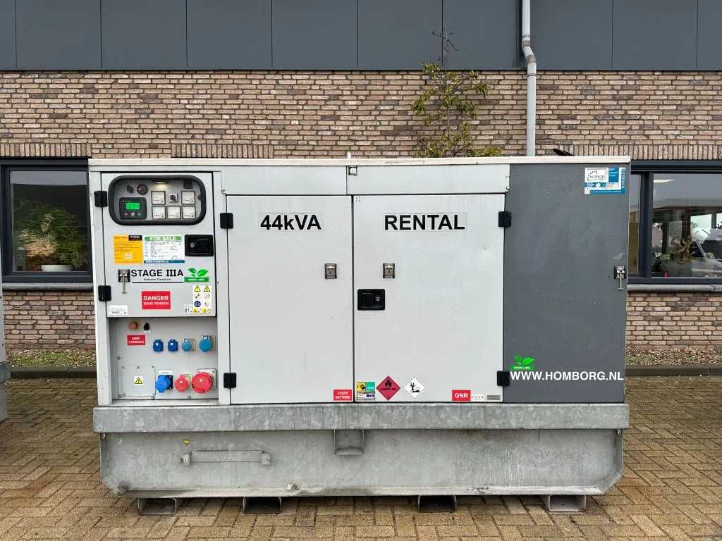 Europower EPUS44TDE Kubota Leroy Somer 44 kVA Supersilent Rental generatorset 2018 !