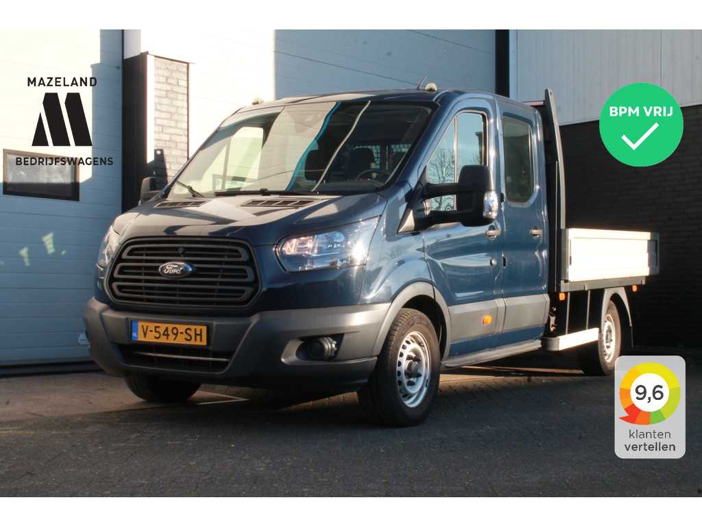 Ford Transit 2.0 TDCI L3 Dubbele Cabine Open Laadbak EURO 6 - Airco - Stoelverw. € 16.900,- Excl.
