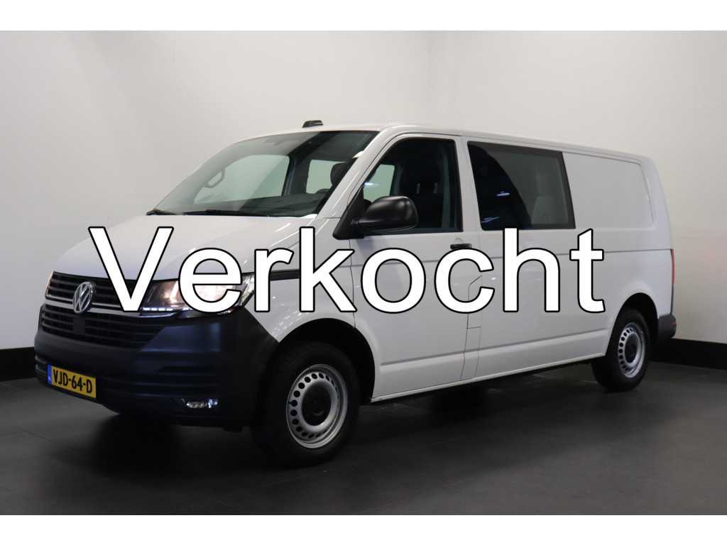 Volkswagen Transporter 2.0 TDI L2 Dubbele Cabine EURO 6 - Airco - Navi - Cruise - € 18.900,- Excl.