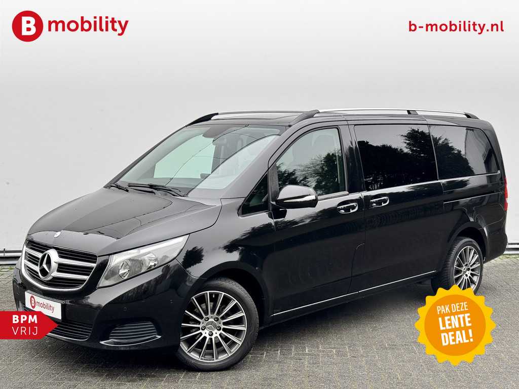 Mercedes-Benz V-klasse 220 CDI Lang Dubbel Cabine Automaat | Trekhaak 2.000kg | Achteruitrijcamera | Stoelverwarming | Navigatie