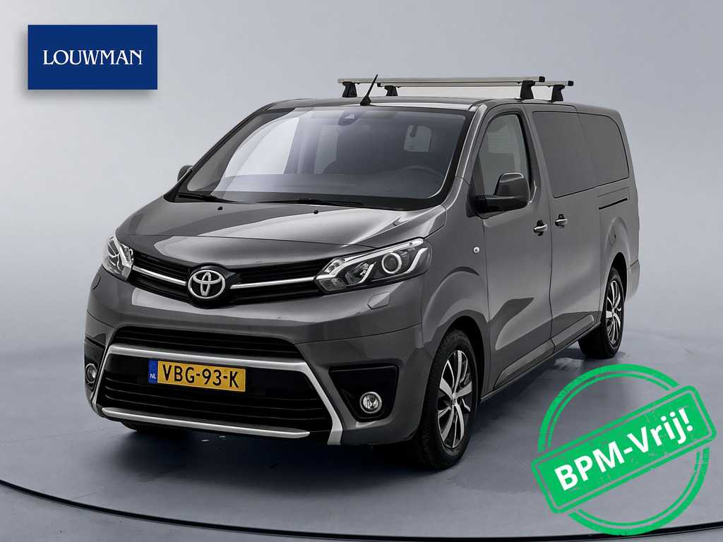 Toyota PROACE Worker 1.6 D-4D Verso Dynamic DC Long Panorama dak 2x schuifdeur Dubbele Cabine Trekhaak Navigatie Achteruitrijcamera Cruise Control