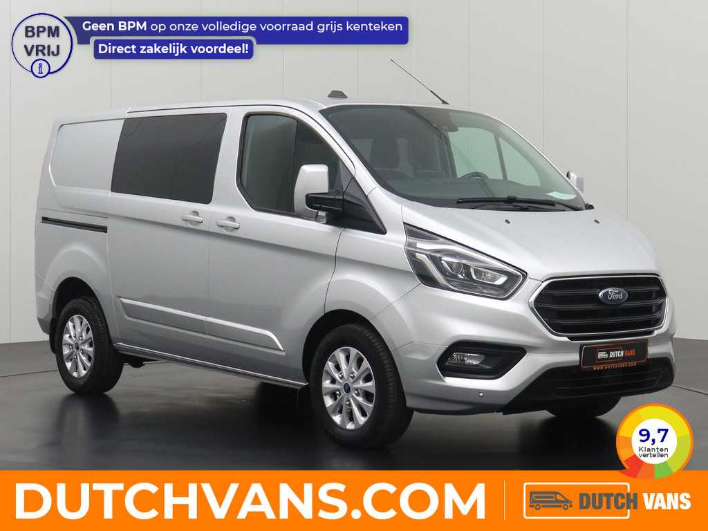Ford Transit Custom 2.0TDCI 130PK Automaat Dubbele Cabine | 2xSchuifdeur | Navigatie | Camera | Airco | Cruise