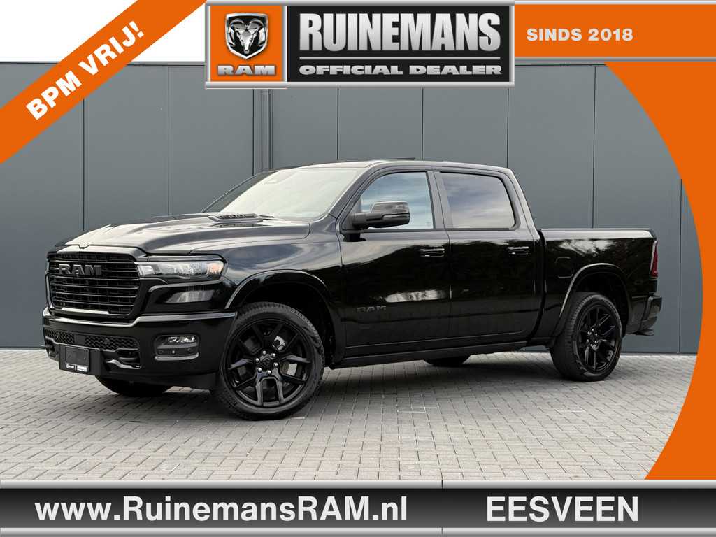 Dodge Ram 1500 3.0 420 PK LARAMIE PREMIUM / HURRICANE / 2025 MODEL / NIGHT EDITION / LUCHTVERING / PANO / 360 CAMERA / TREKHAAK / 3500 KG AHG