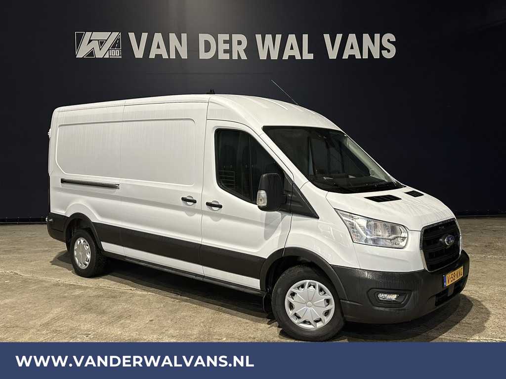 Ford Transit 2.0 TDCI 131pk L3H2 Euro6 Airco | Camera | Navigatie | Apple Carplay | Cruisecontrol Stoelverwarming, Verwarmde voorruit, Parkeersensoren, Bijrijdersbank, 2500kg trekvermogen