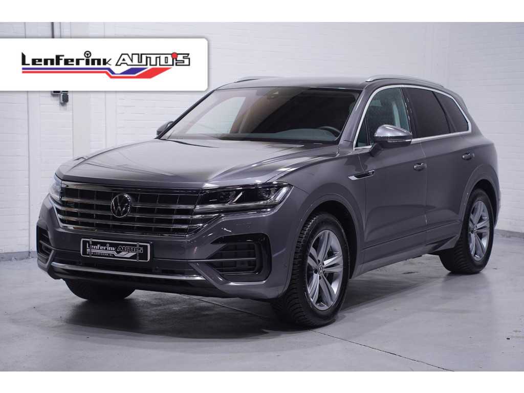 Volkswagen Touareg 3.0 TDI 232 pk R-Line Grijs Kenteken 2-Zits Navi Camera, Leder Zwart, Luchtvering, Adapt. Cruise, Trekhaak 3500 kg