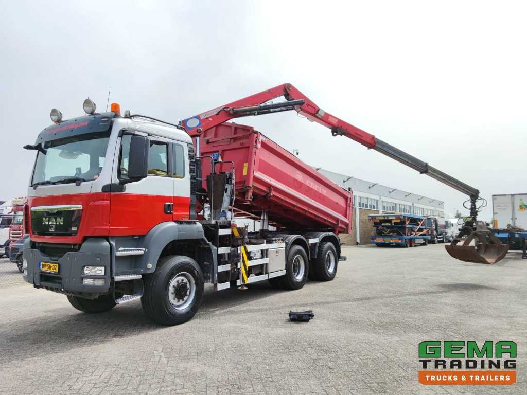 MAN TGS 26.400 6x6 4 Daycab Euro4 - HMF1643Z2 - Hyva 2-Zijdige Kipper 5.4m. - REBUILT ENGINE - TOP! (V584)