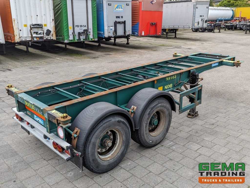 Flandria OP CC 2A 20FT 2-Assen ROR DrumBrakes - Leaf Suspension - 3120KG - 3 identical units in stock! (O1868) 3086