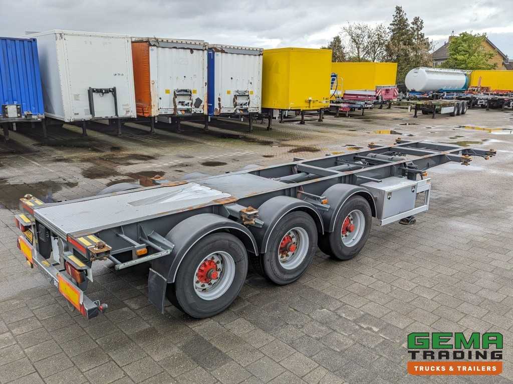 Burg BPO 12-27 3-Assen BPW ADR EX/II EX/III FL OX AT - Trommelremmen - 20/30FT TankChassis - RVS Driptray/Toolbox (O1824) 3072