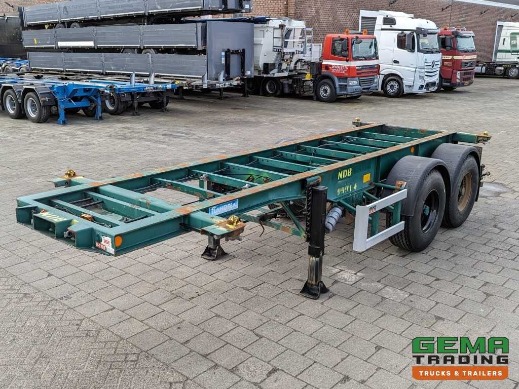 Flandria OP CC 2A 20FT 2-Assen ROR DrumBrakes - Leaf Suspension - 3120KG (O1789) 3070
