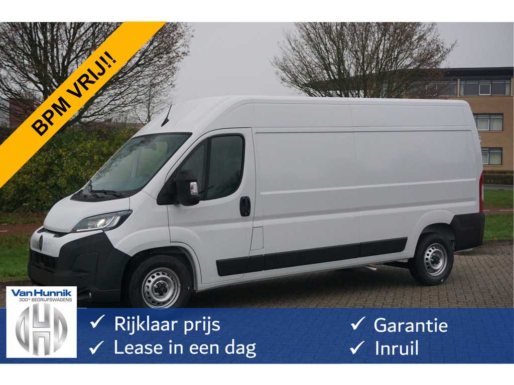 Citroën Jumper 35 2.2 180PK EAT8 Automaat L3H2 BPM VRIJ!! 10" Navi, Clima, ACC, Cam + Digi cam, LED, 270º Deur!! NR. 757