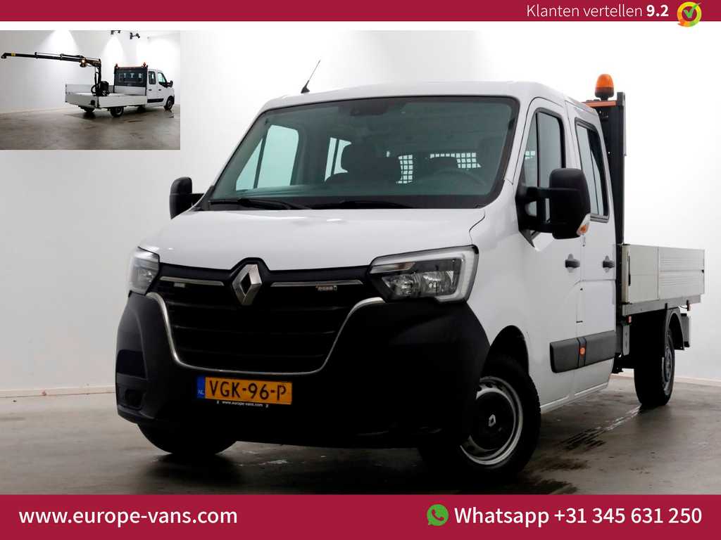 Renault Master T35 2.3 dCi 135pk L3H1 D.C. Open Laadbak + HIAB Kraan 09-2020