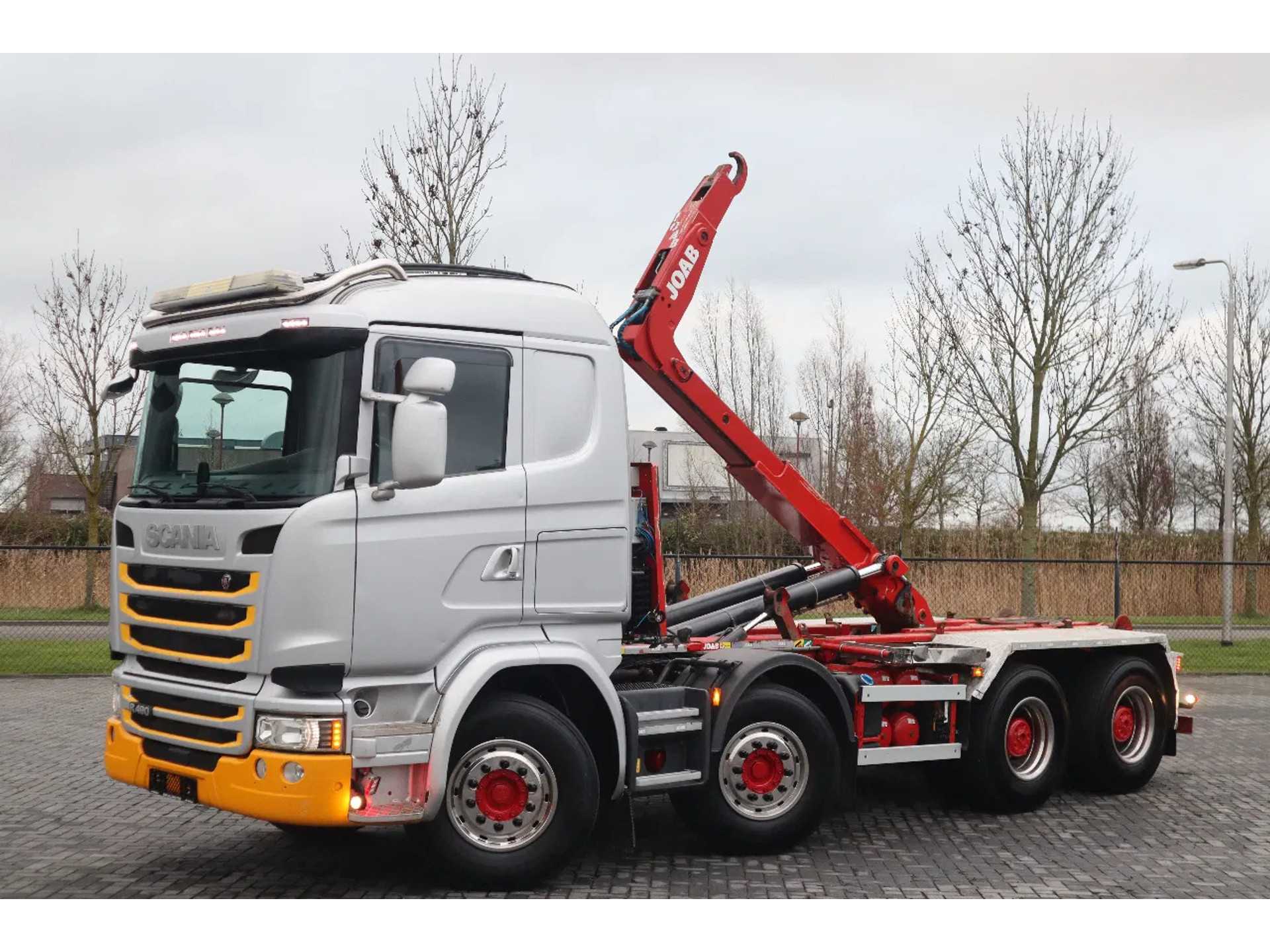 Scania  R490 8X4 | JOAB HOOK | RETARDER | BIG AXLES | INCL CONTAINER
