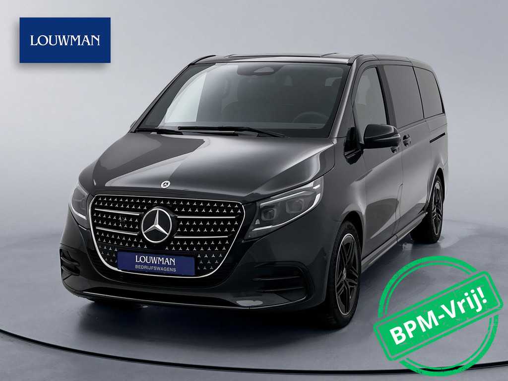 Mercedes-Benz V-klasse 300d Lang DC AMG Avantgarde Airmatic Luchtvering Dubbele Cabine Trekhaak afneembaar Elektrische Schuifdeuren Burmester Audio Leder